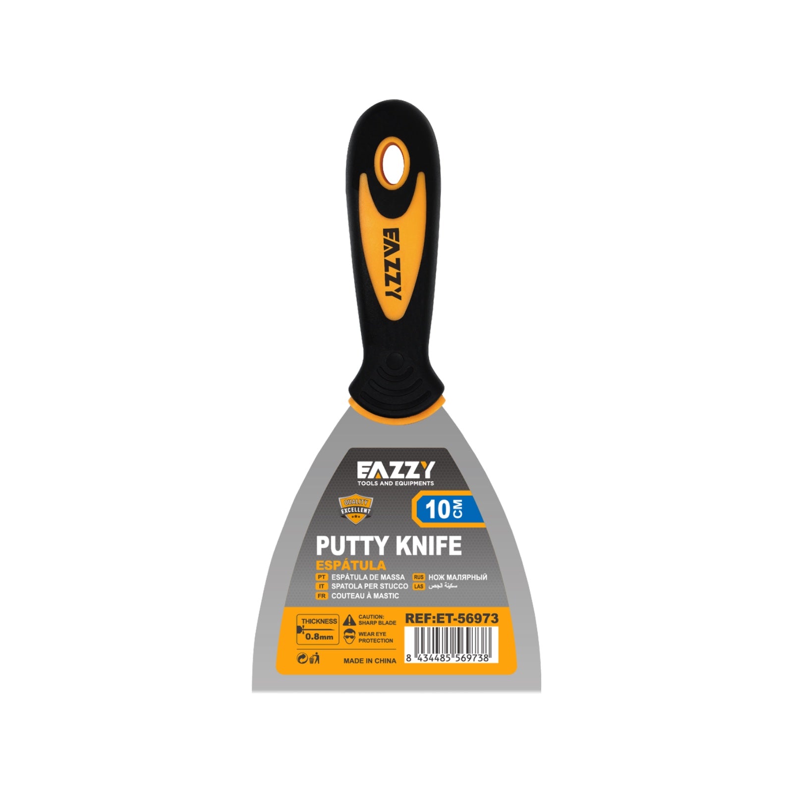 Putty Knife with Plastic Handle – Lightweight Scraper Tool for Painting & DIY