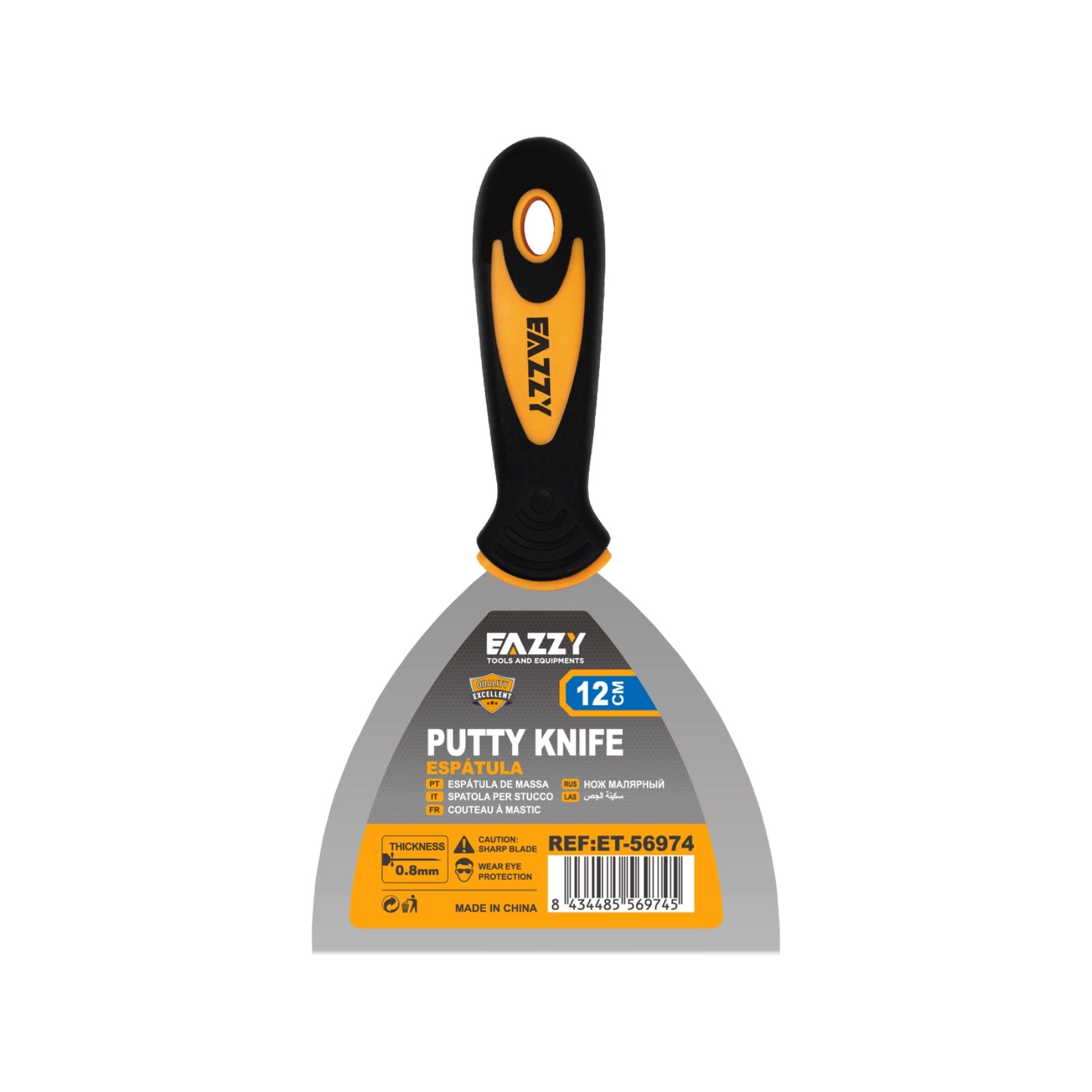 Putty Knife with Plastic Handle – Lightweight Scraper Tool for Painting & DIY