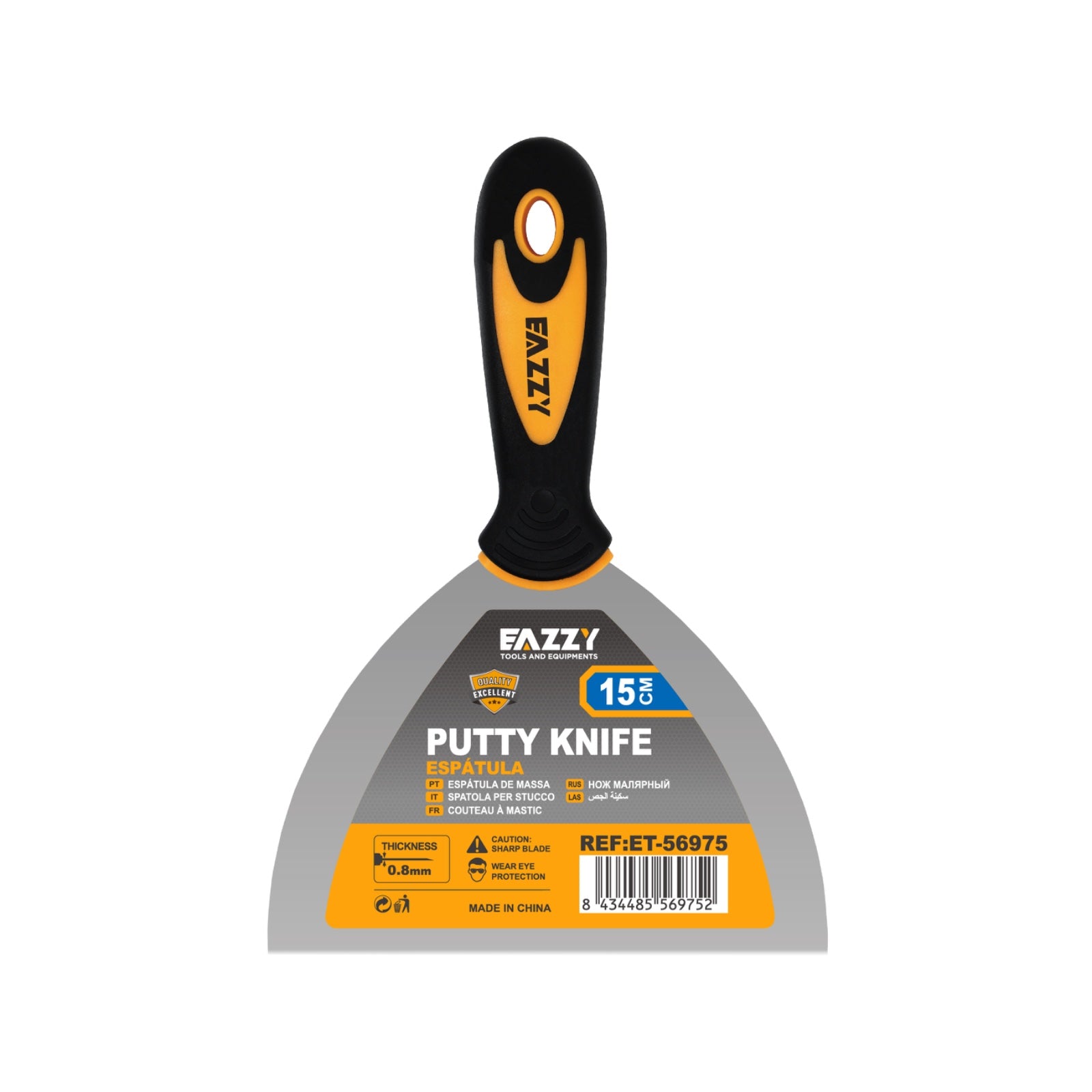 Putty Knife with Plastic Handle – Lightweight Scraper Tool for Painting & DIY