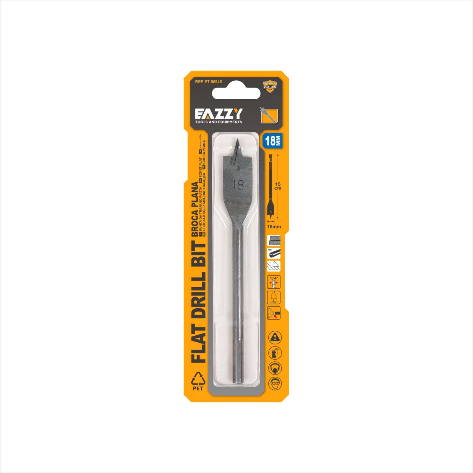 Flat Drill Bit – High Speed Wood Boring Bit for Precision Drilling