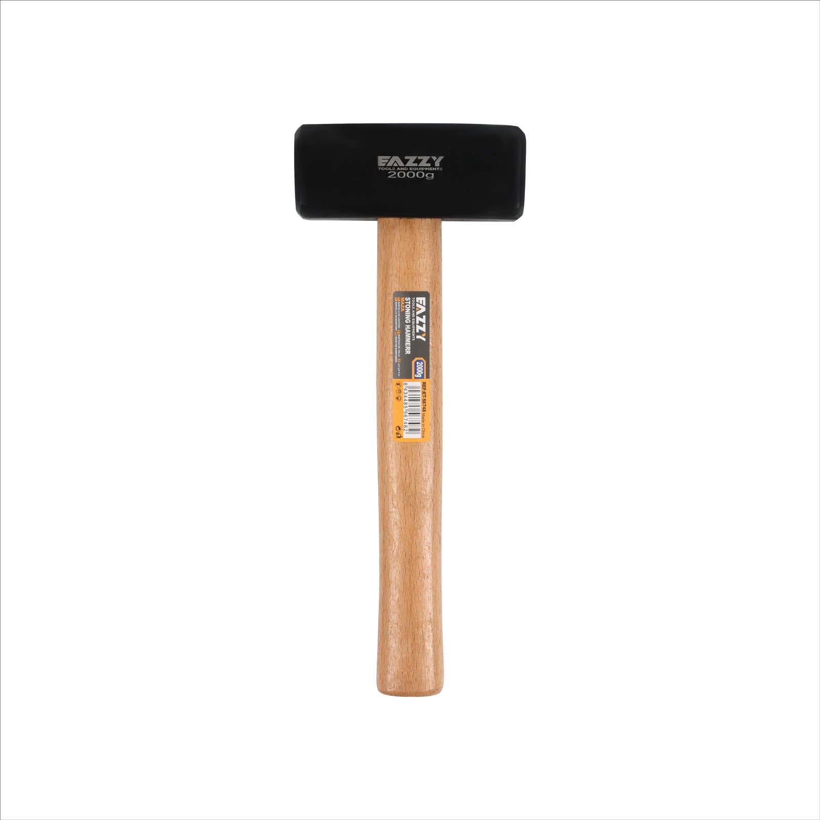 Stoning Hammer with Wooden Handle – Heavy Duty Masonry Hammer