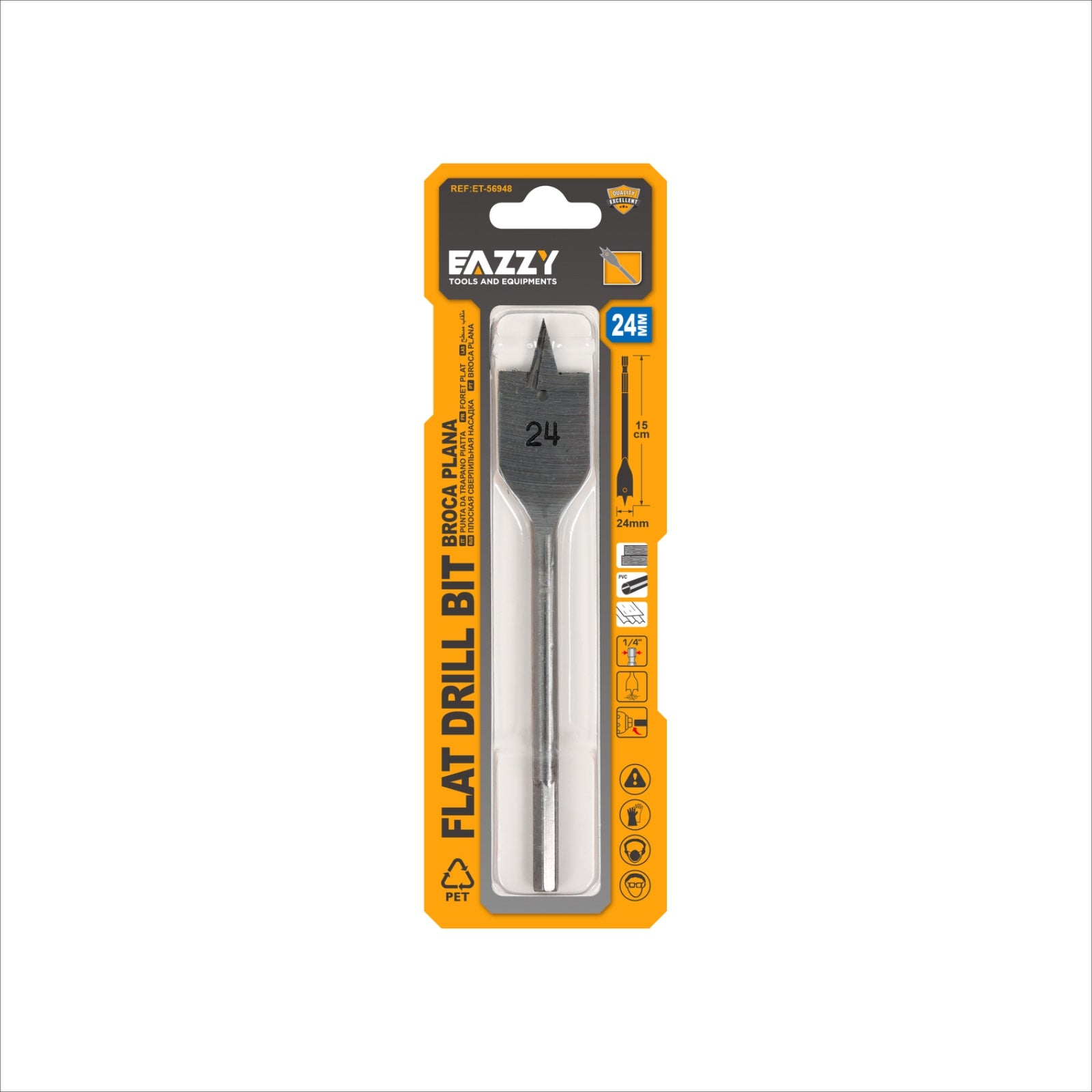 Flat Drill Bit – High Speed Wood Boring Bit for Precision Drilling