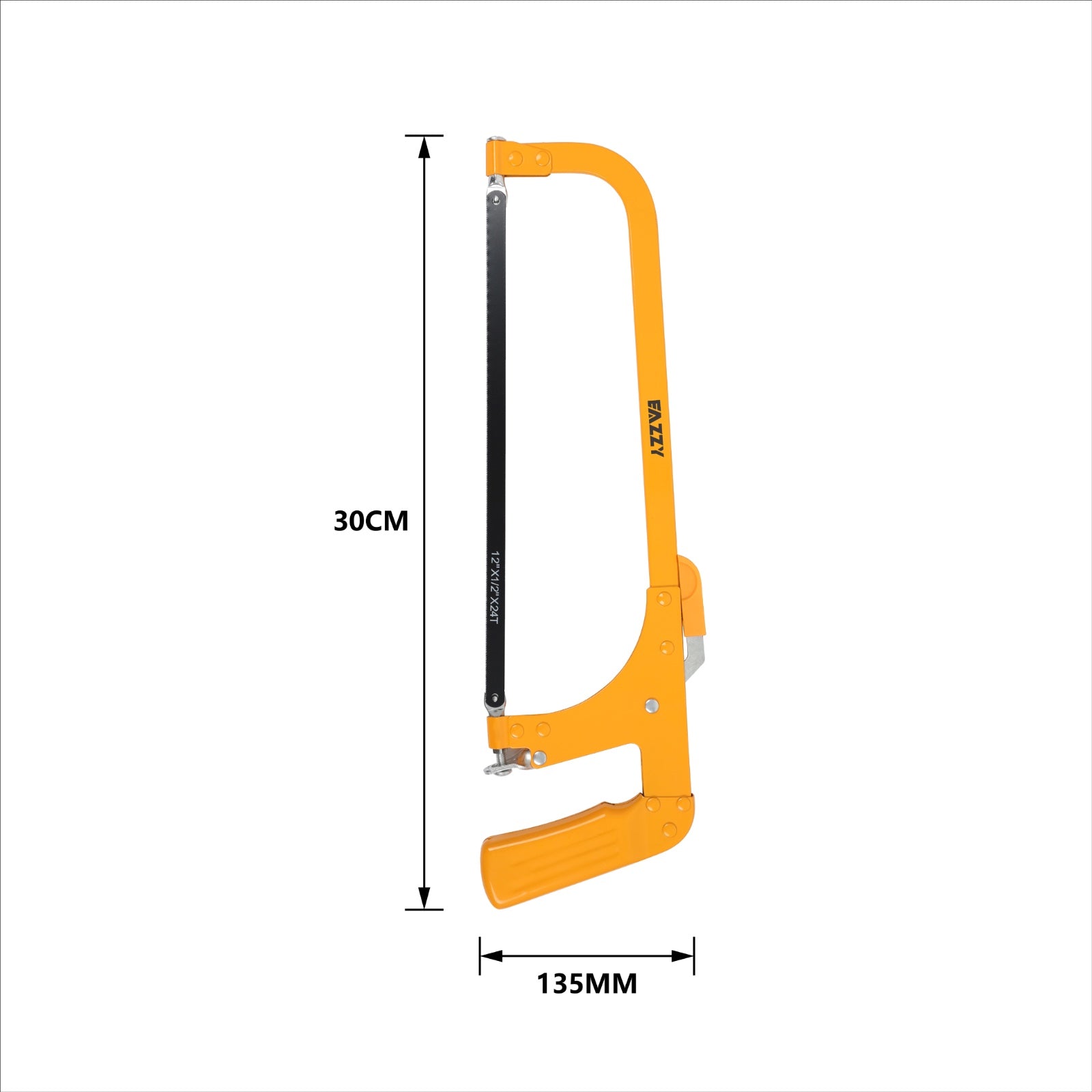 Hacksaw Frame 30 cm – Heavy Duty Steel Alloy Cutting Frame with Ergonomic Handle
