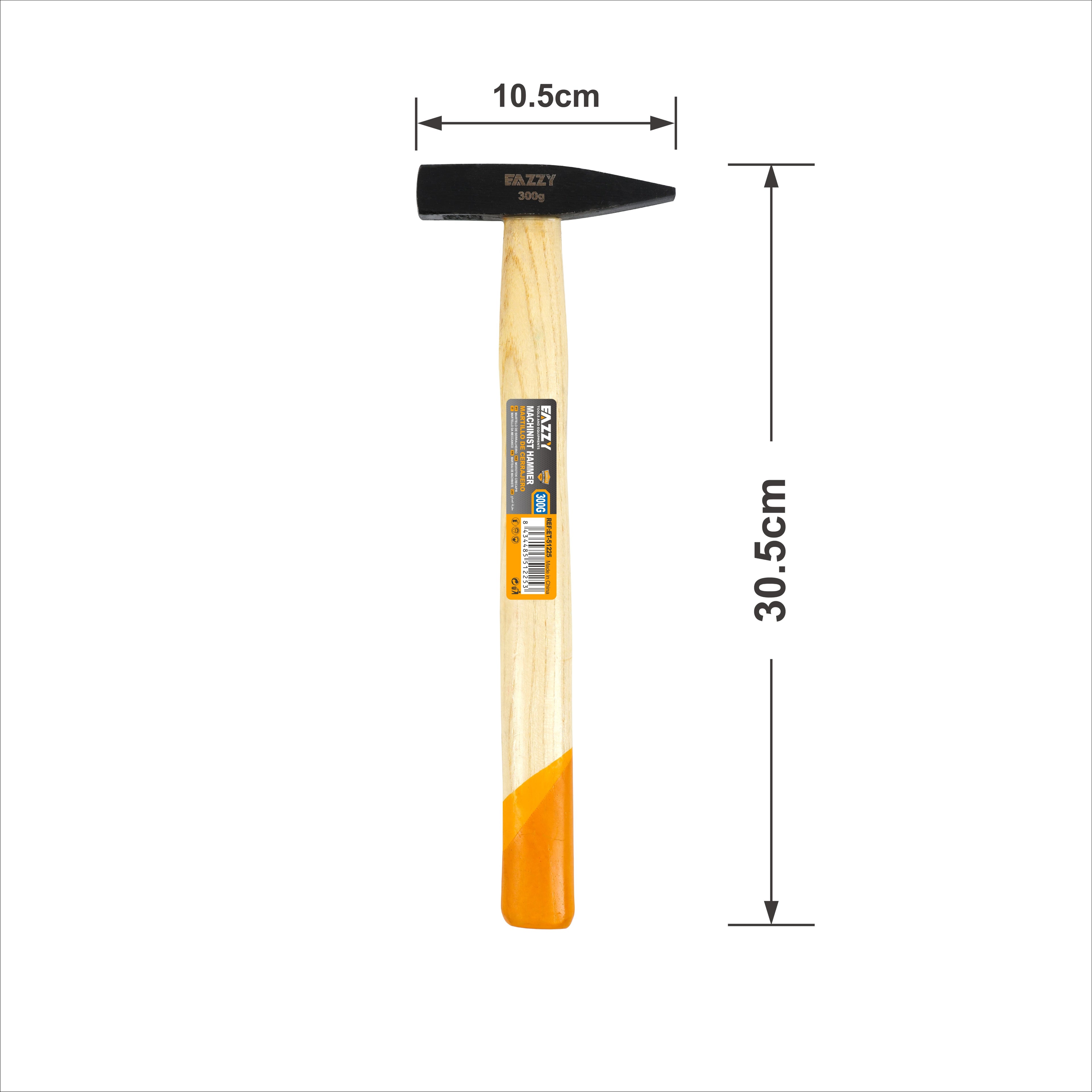 Machinist Hammer with Wooden Handle