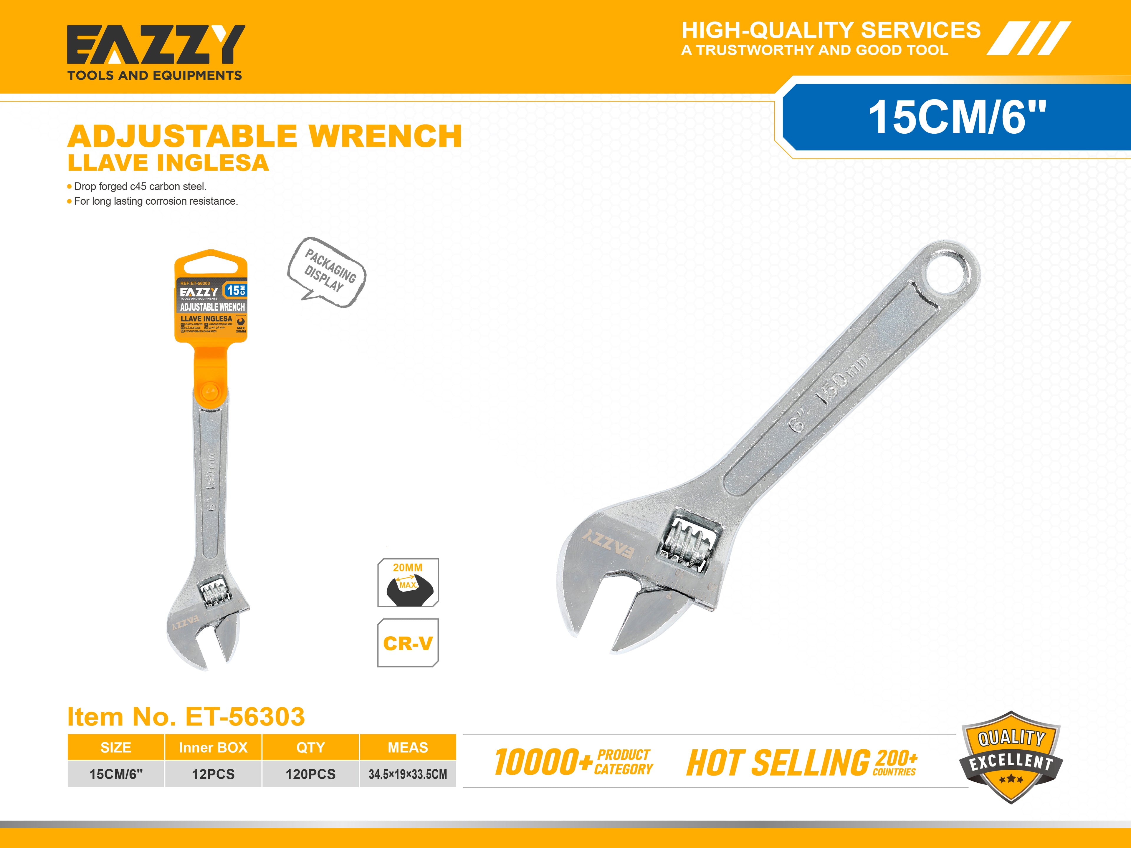 Adjustable Wrench – Heavy Duty Spanner for Multipurpose Use