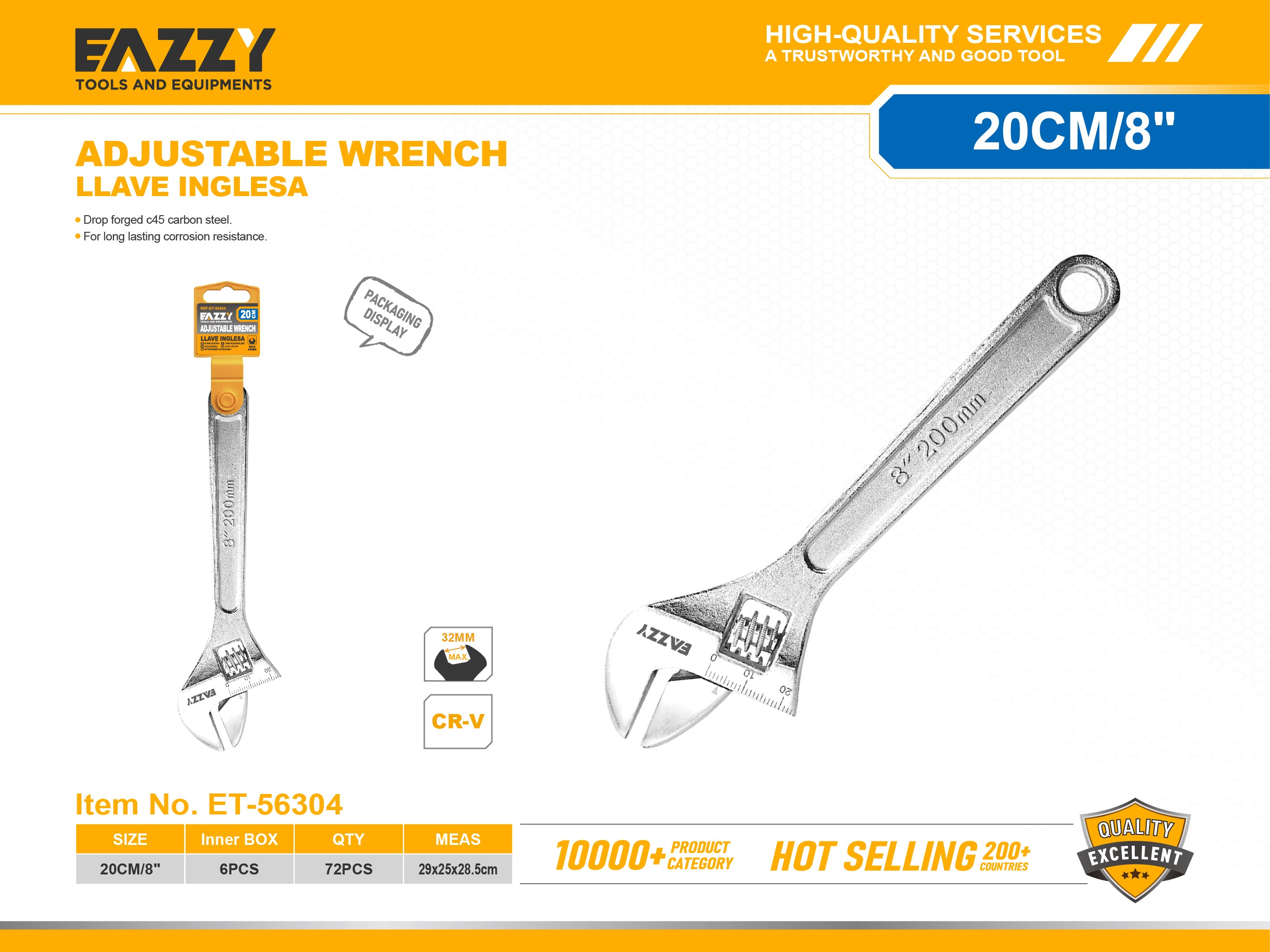 Adjustable Wrench – Heavy Duty Spanner for Multipurpose Use