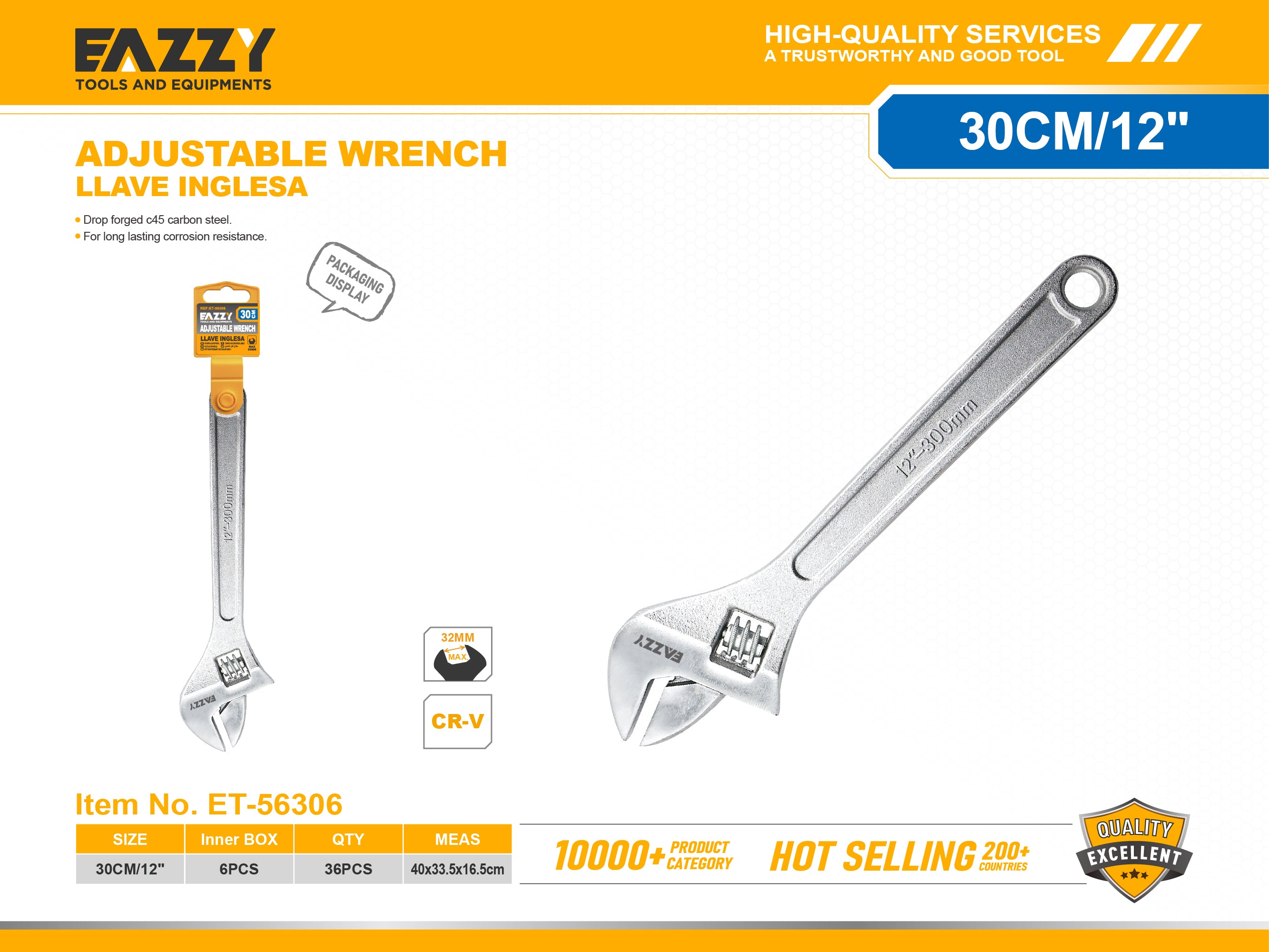Adjustable Wrench – Heavy Duty Spanner for Multipurpose Use