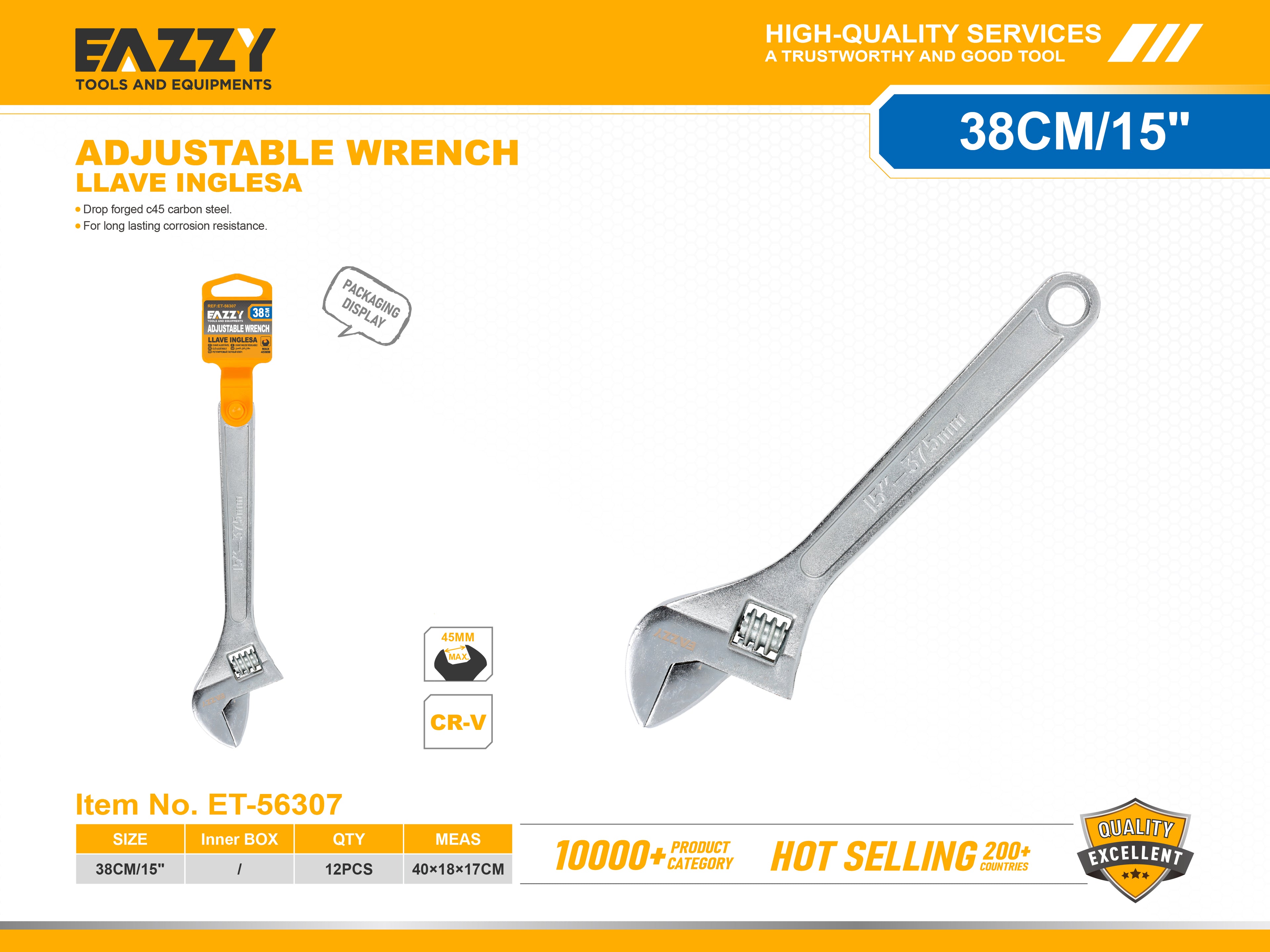 Adjustable Wrench – Heavy Duty Spanner for Multipurpose Use