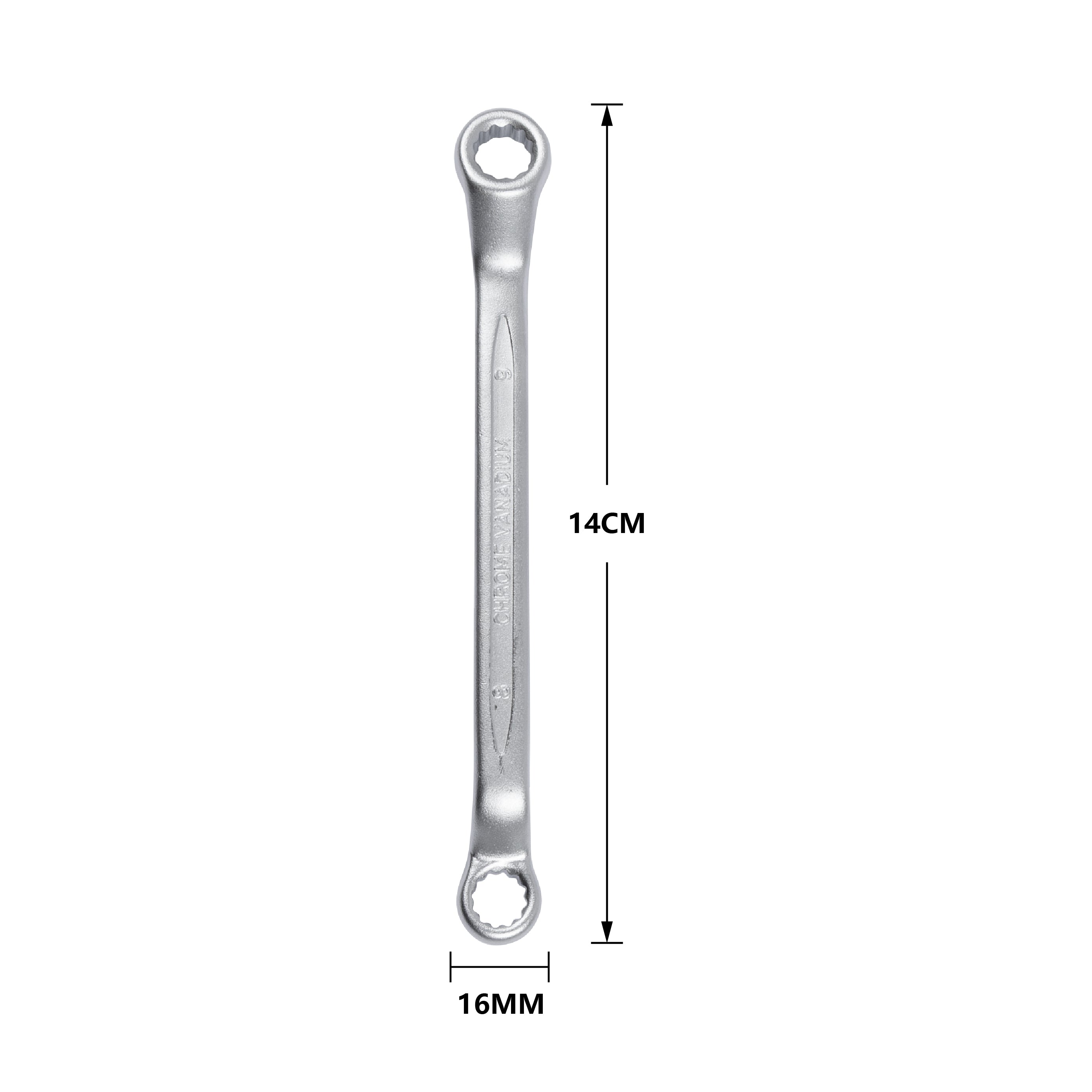 Heavy-Duty Double Ring Wrench | Chrome Vanadium Steel | Precision Fit & High Torque
