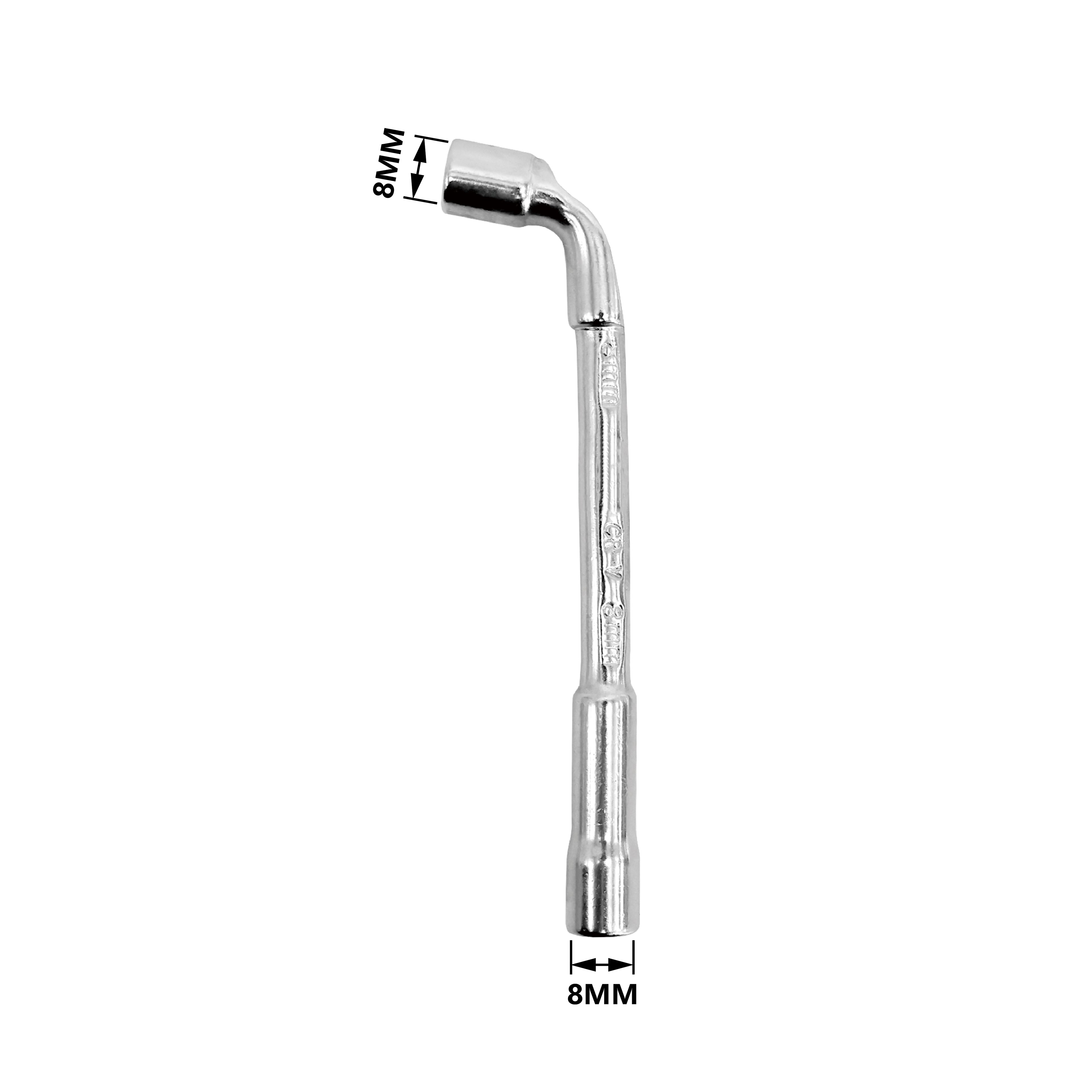 L-Type Angled Socket Wrench Spanner with Thru Hole – Metric Heavy Duty Tool