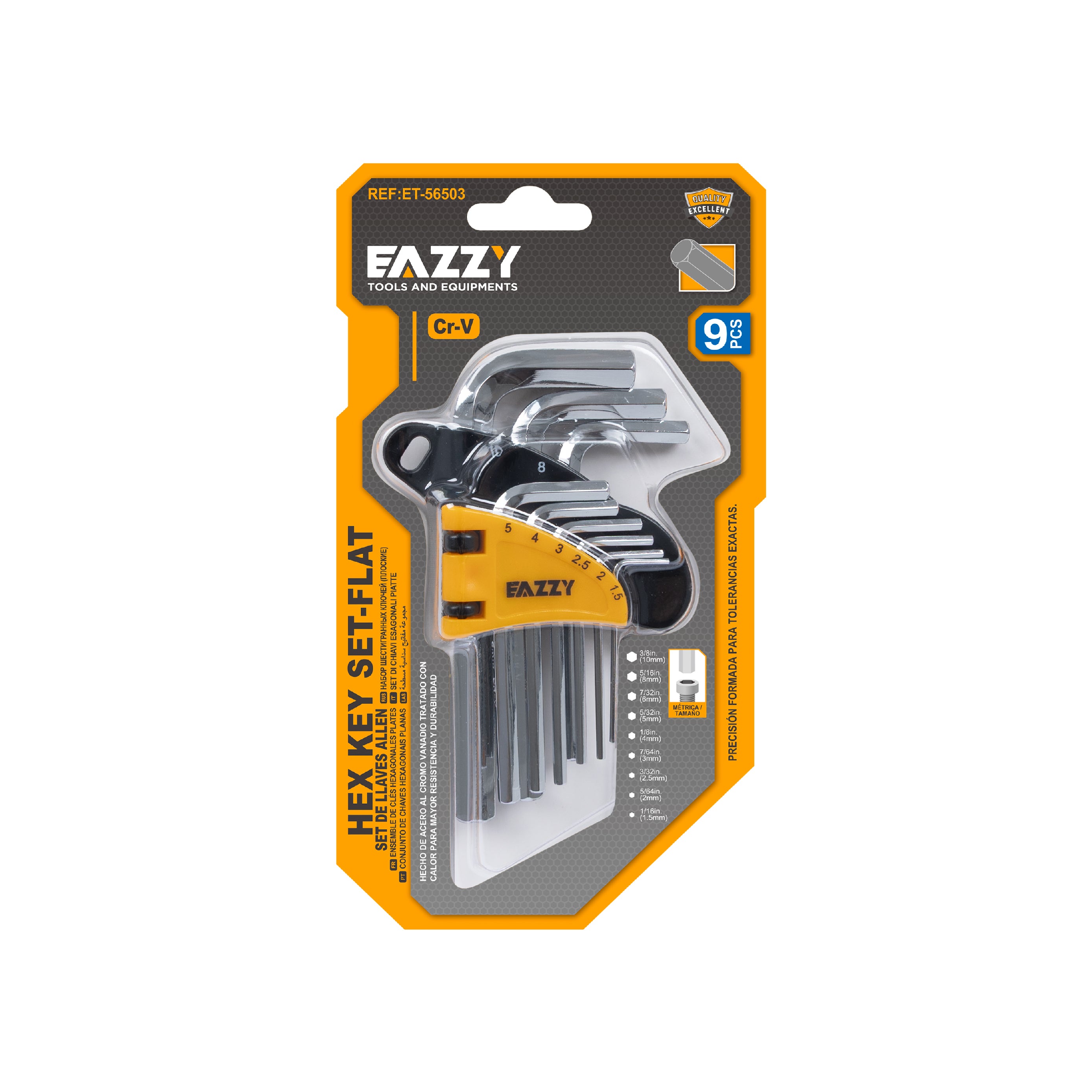 Premium Hex Key Set (Allen Key Set) | Hardened Steel L-Type Wrenches | Metric Sizes | Durable & Rust Resistant