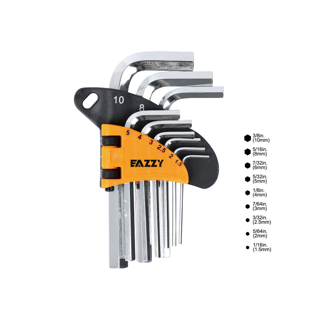 Premium Hex Key Set (Allen Key Set) | Hardened Steel L-Type Wrenches | Metric Sizes | Durable & Rust Resistant