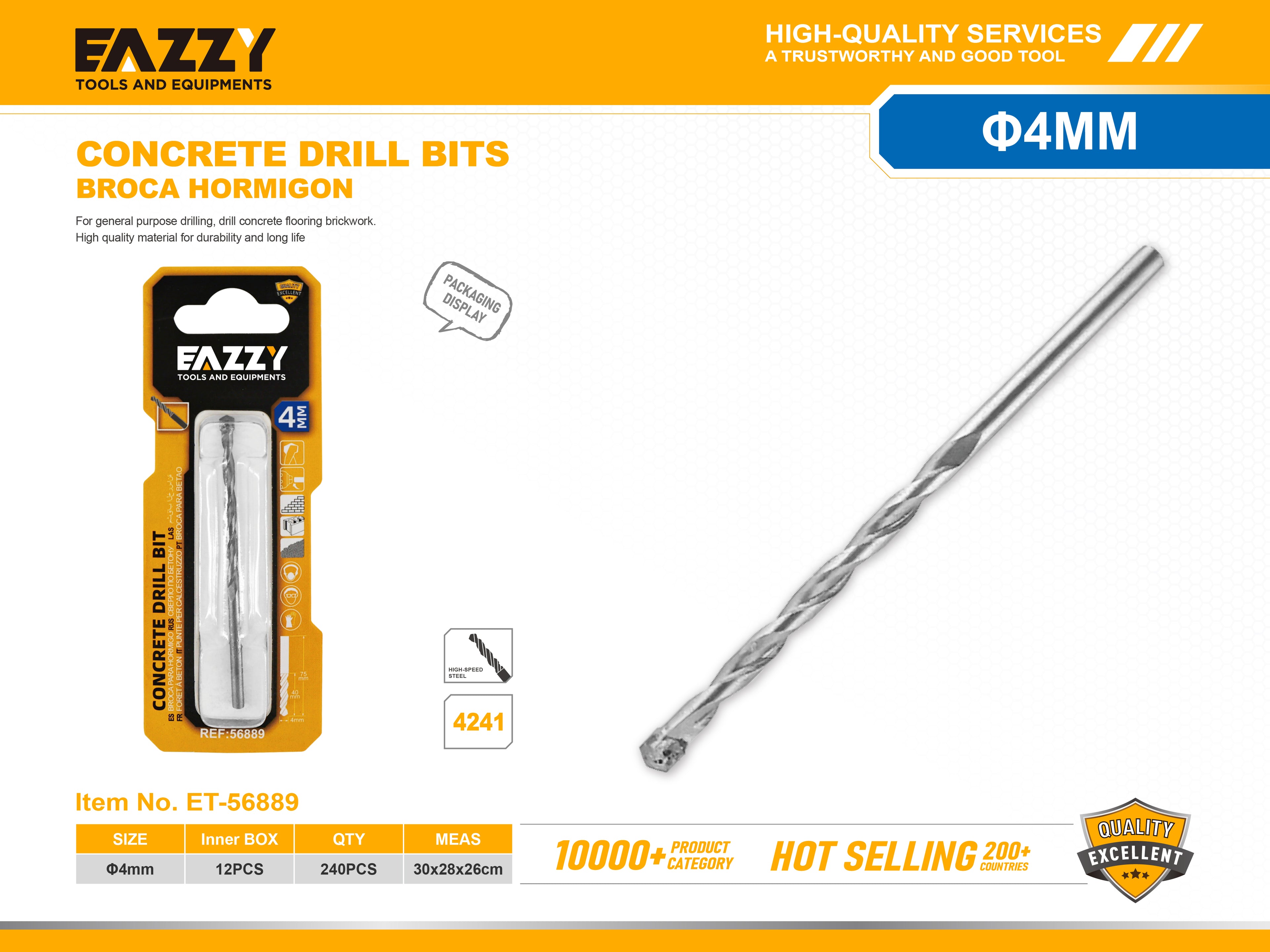 Concrete Drill Bits – Heavy Duty Carbide Tipped Bits for Masonry & Concrete