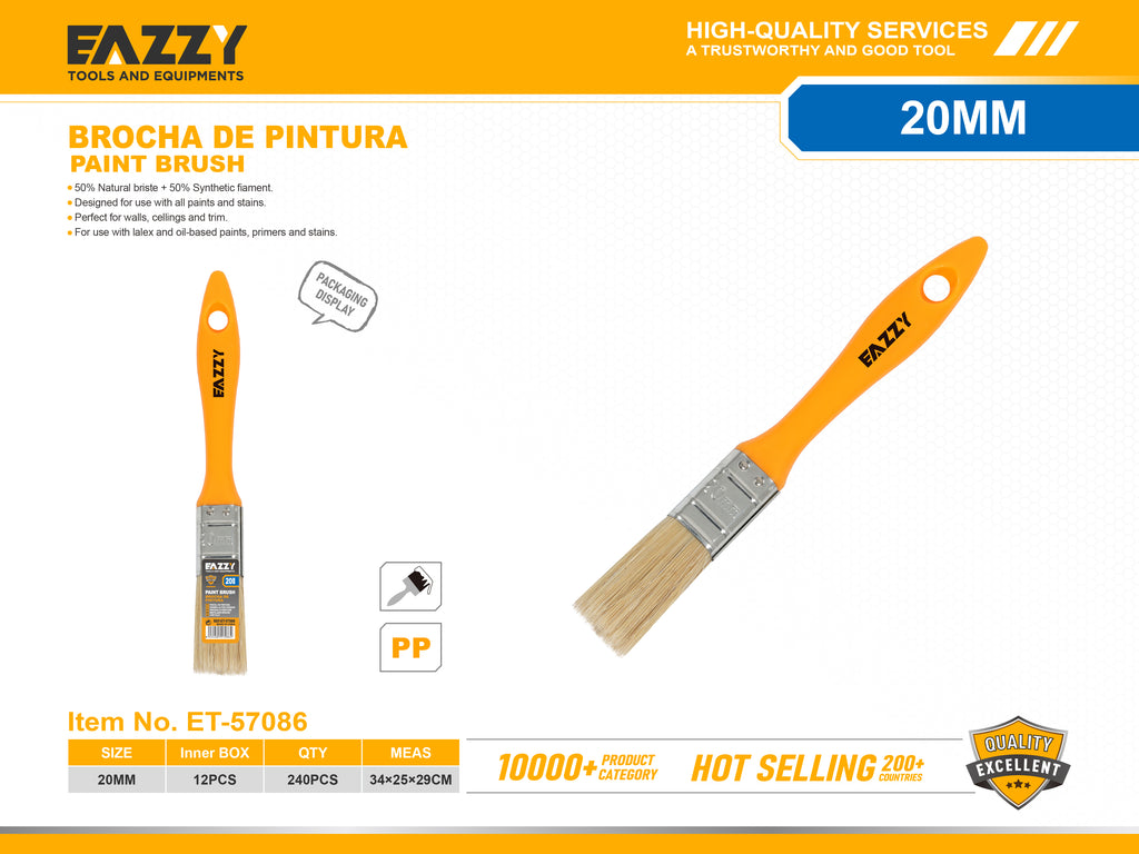 Paint Brush with Wooden Handle for Wall & Door Painting
