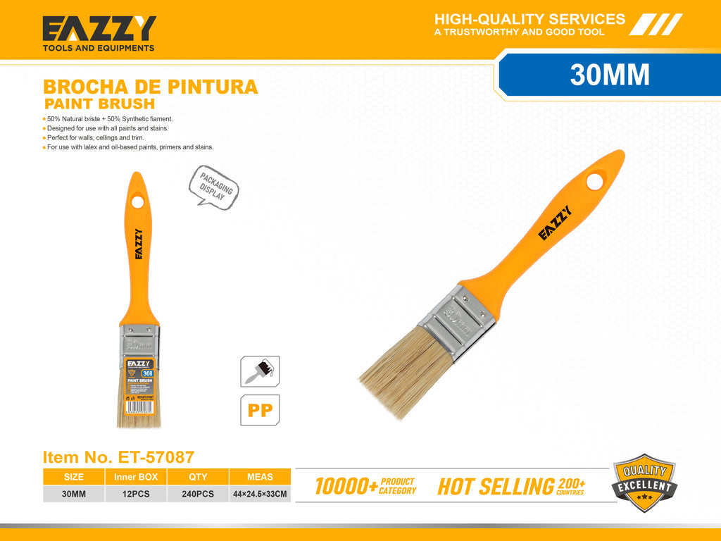 Paint Brush with Wooden Handle for Wall & Door Painting