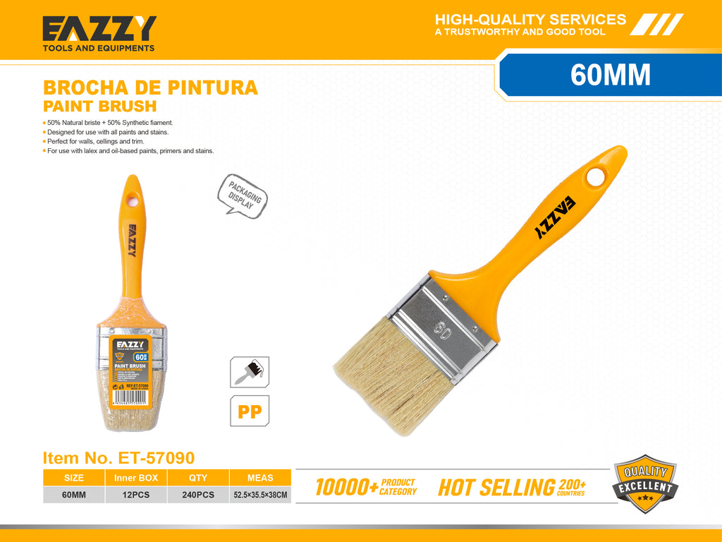 Paint Brush with Wooden Handle for Wall & Door Painting