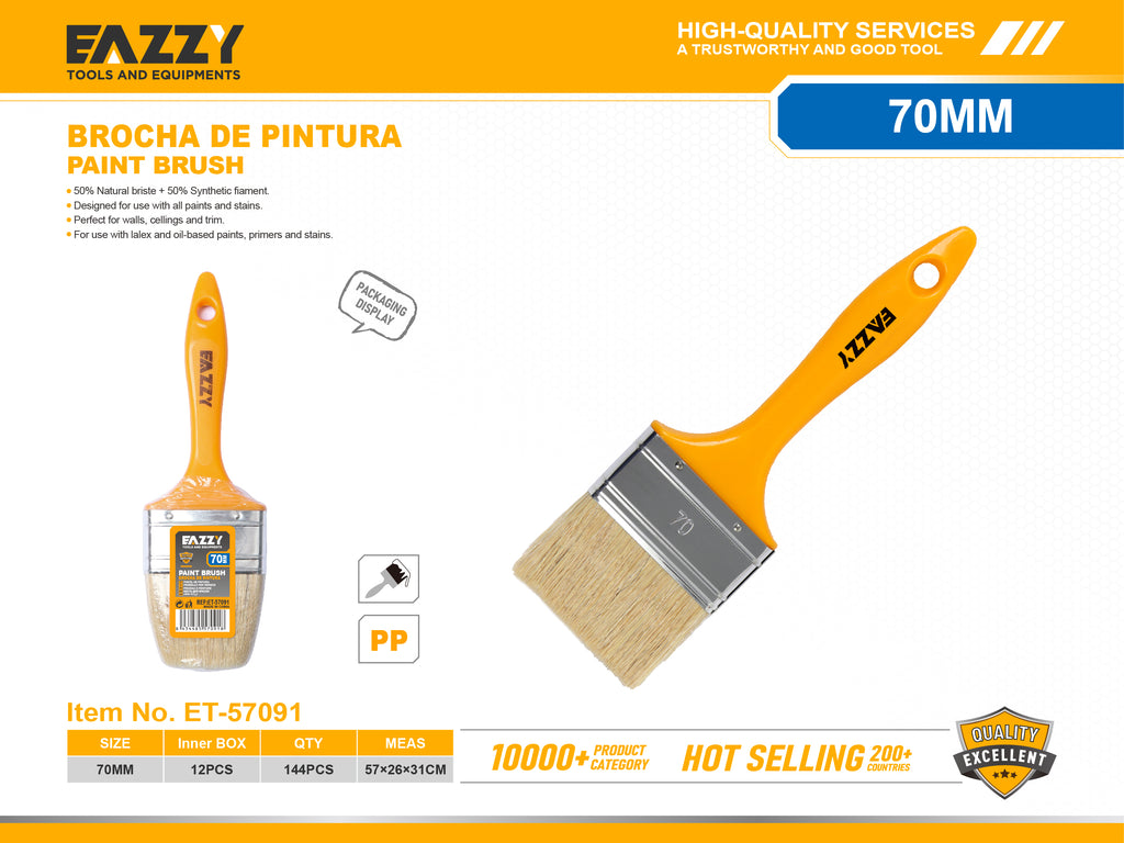 Paint Brush with Wooden Handle for Wall & Door Painting