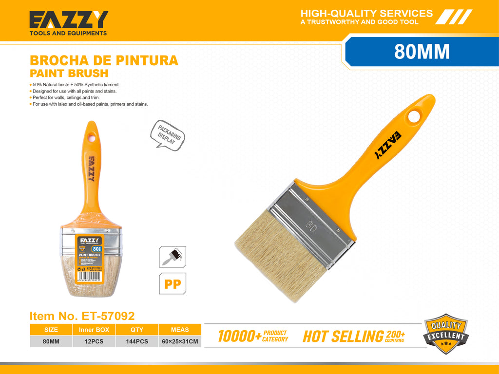 Paint Brush with Wooden Handle for Wall & Door Painting