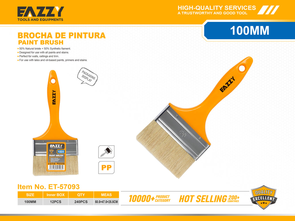 Paint Brush with Wooden Handle for Wall & Door Painting