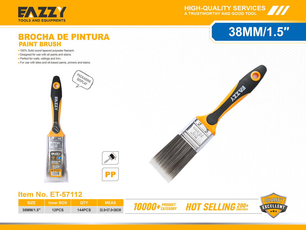 Premium Paint Brush with Wooden Handle – Smooth Finish for Wall, Door & Furniture Painting