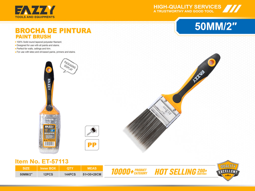 Premium Paint Brush with Wooden Handle – Smooth Finish for Wall, Door & Furniture Painting