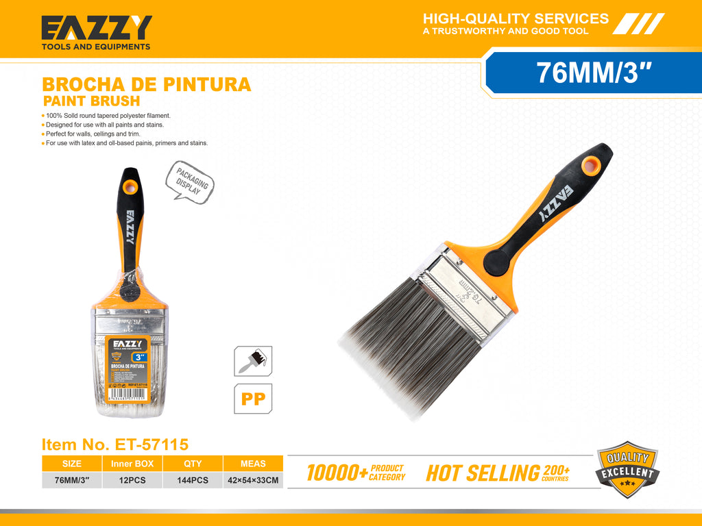 Premium Paint Brush with Wooden Handle – Smooth Finish for Wall, Door & Furniture Painting