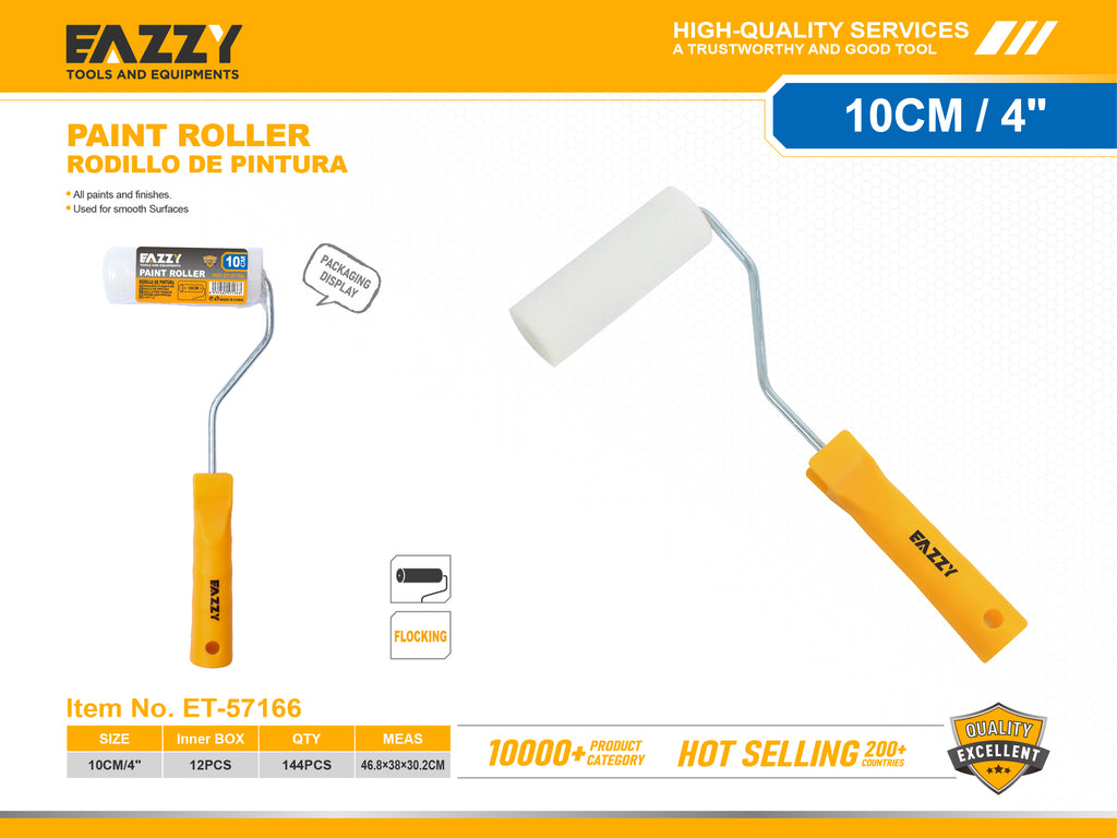 Premium Paint Roller Brush Set – Smooth Finish Wall & Ceiling Painting Tool 10CM ET-57166