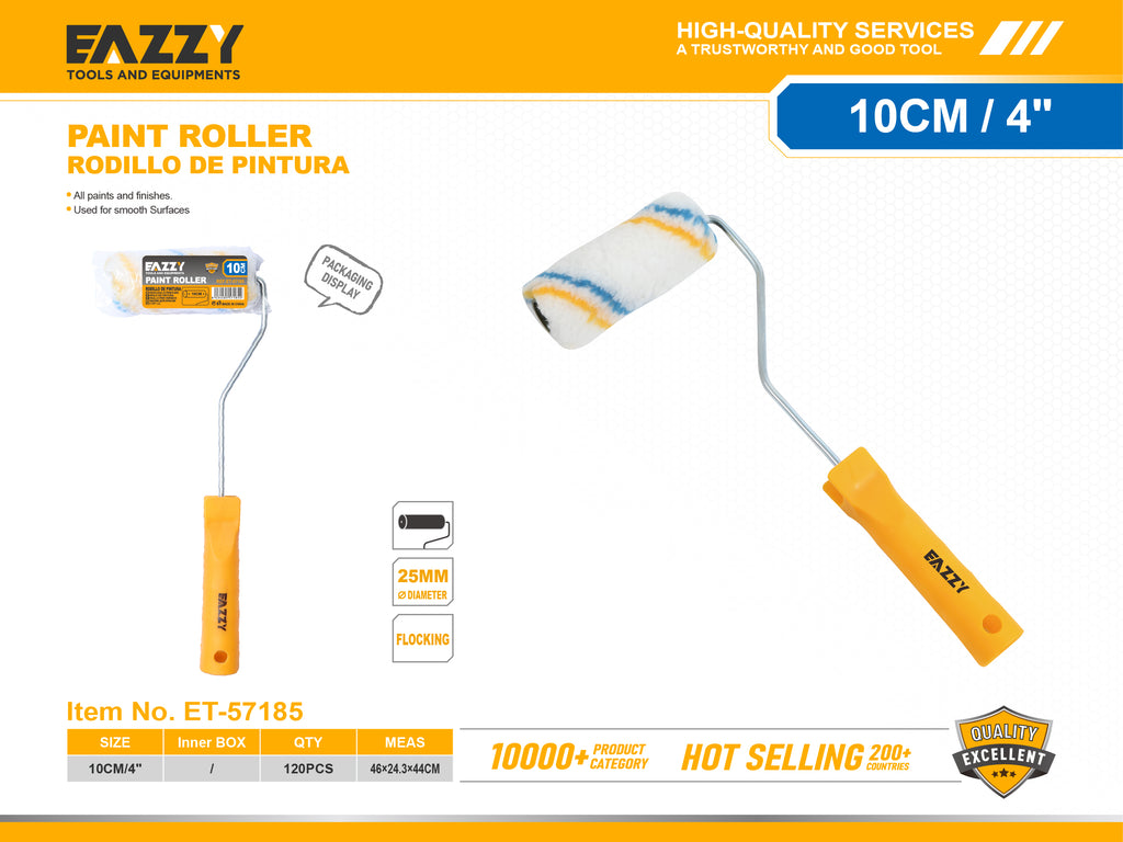 Premium Paint Roller – Smooth Finish Wall & Ceiling Painting Tool 10CM ET-57185