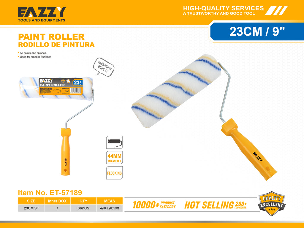 Premium Paint Roller – Smooth Finish Wall & Ceiling Painting Tool 23CM & 25CM ET-57189 - ET57190