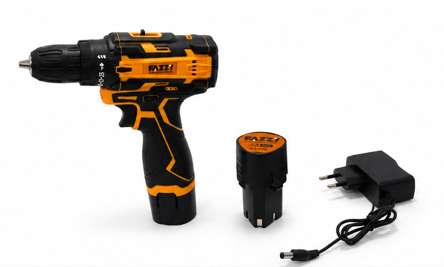 12V Cordless Drill Driver Kit – Rechargeable Electric Power Drill with Battery & Charger for Home DIY & Professional Use