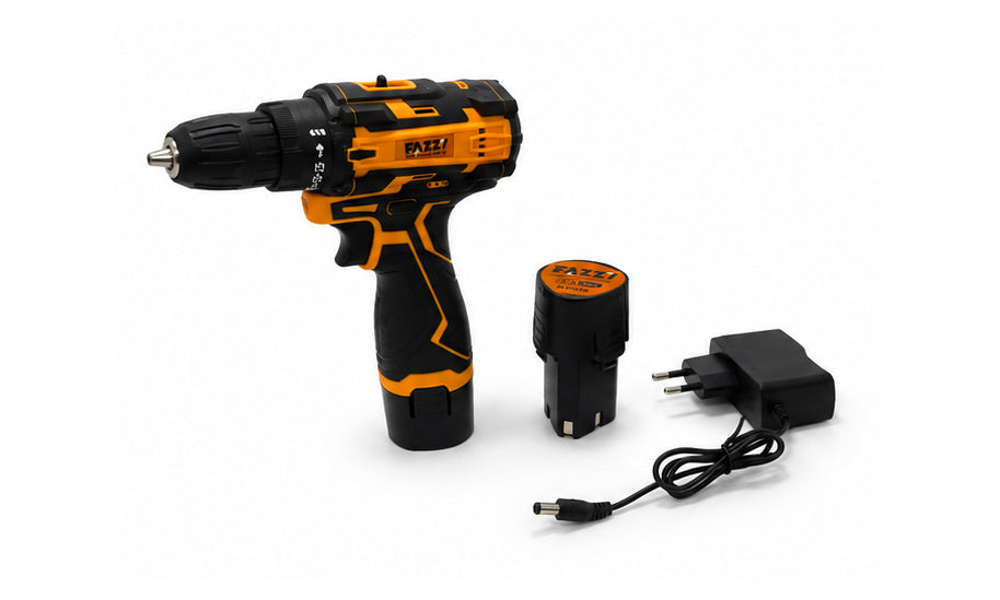 12V Cordless Drill Driver Kit – Rechargeable Electric Power Drill with Battery & Charger for Home DIY & Professional Use