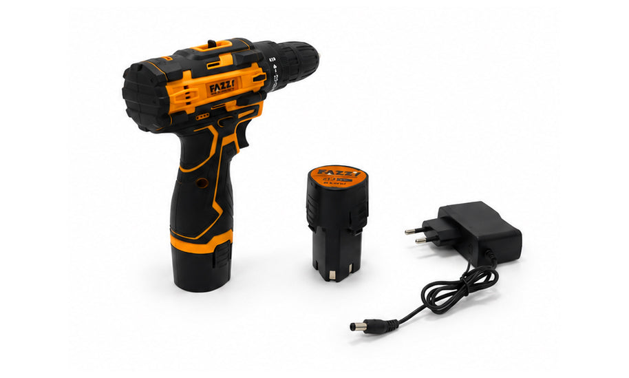 12V Cordless Drill Driver Kit – Rechargeable Electric Power Drill with Battery & Charger for Home DIY & Professional Use