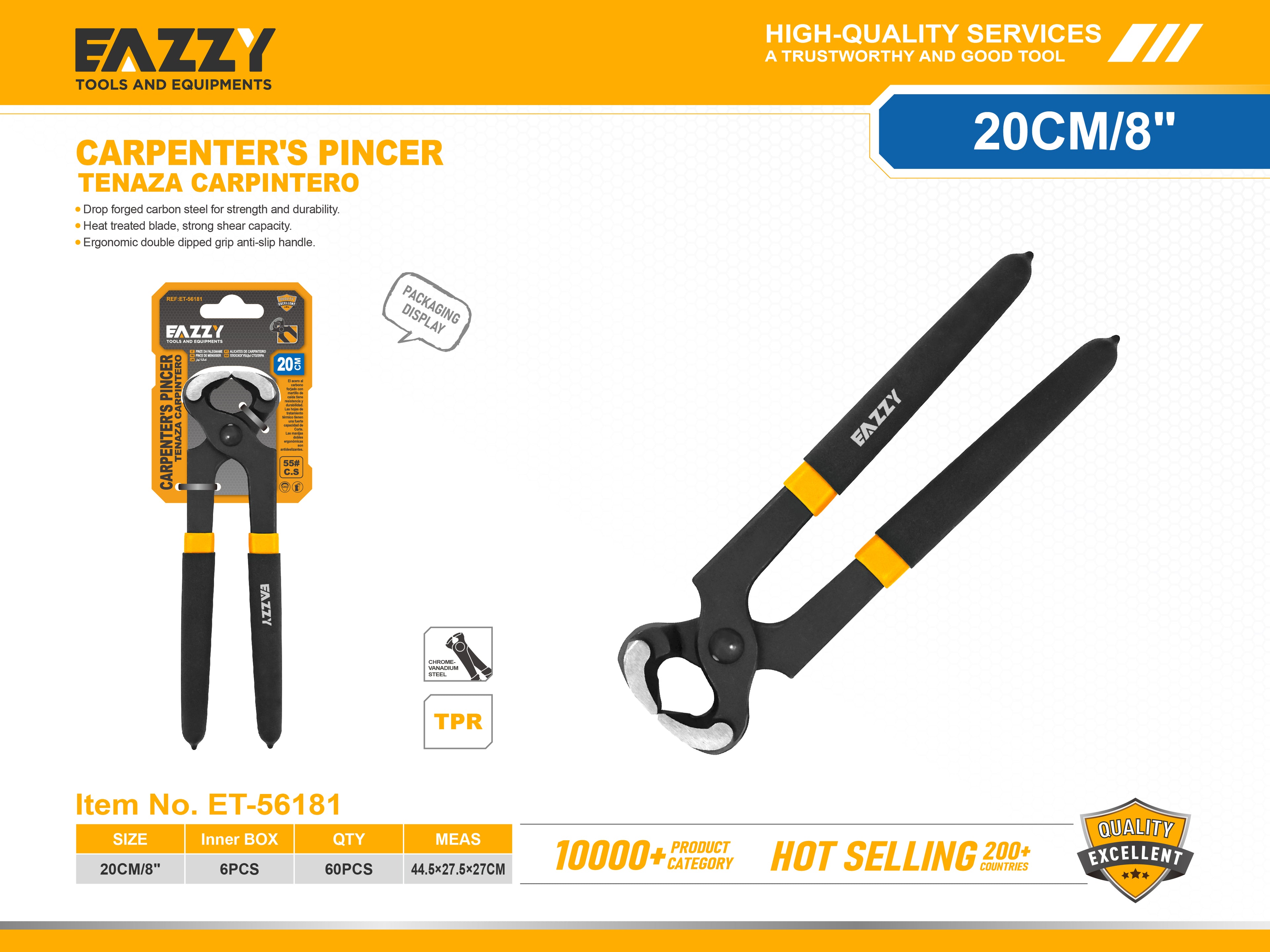 Heavy Duty Carpenter Pincer