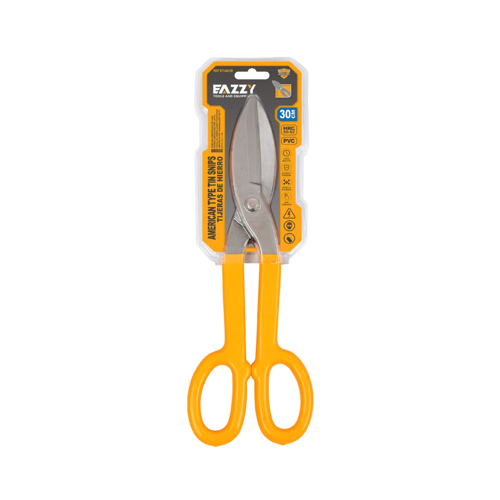 American Type Tin Snips 30 cm – Heavy Duty Sheet Metal Cutting Shears
