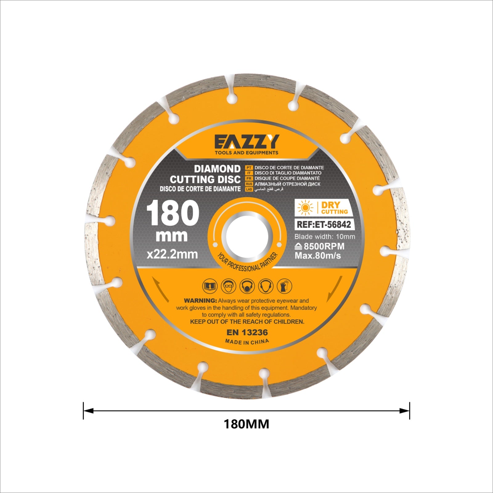 Diamond Cutting Disc – Dry Cutting Blade for Stone, Tile & Masonry Description